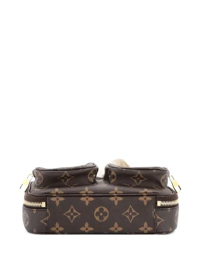 Pre-owned Louis Vuitton Utility Monogram Canvas Crossbody Bag In Brown