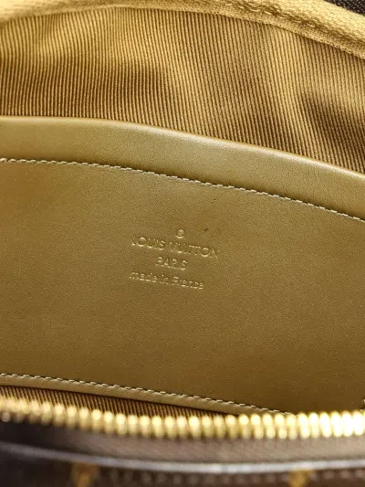 Pre-owned Louis Vuitton Utility Monogram Canvas Crossbody Bag In Brown