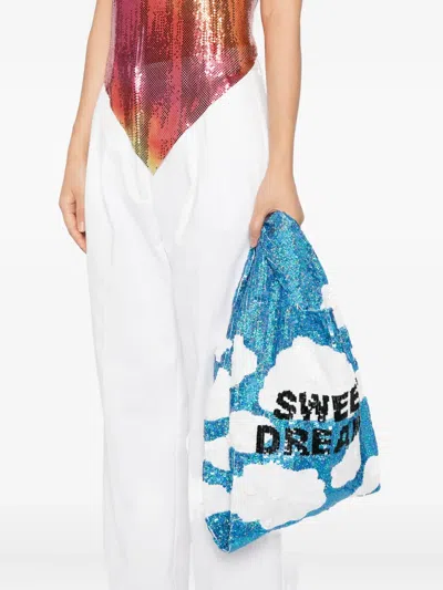 Ashish Sequin-embellished Tote Bag In Blue