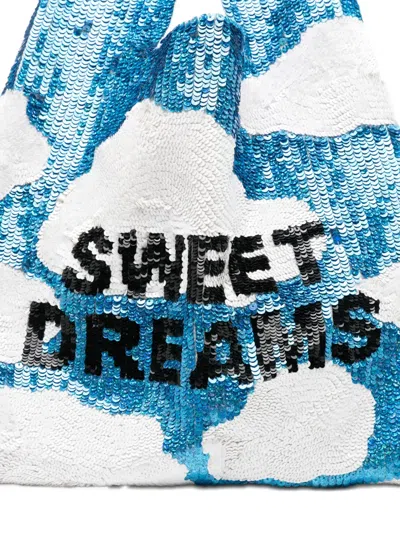 Ashish Sequin-embellished Tote Bag In Blue