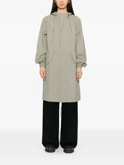 Rains Fishtail W3 Coat In Gray