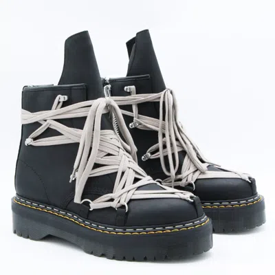 Dr. Martens X Rick Owens Boots Blacks And Greys In Black