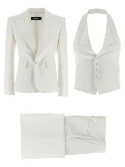 Dsquared2 Bianca Day Suit Dress In White