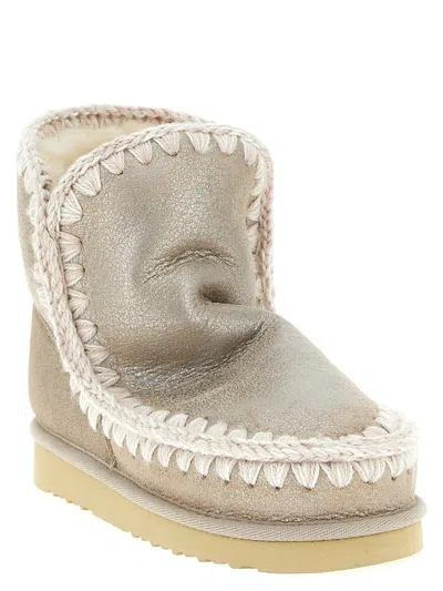 Mou Eskimo 18 Ankle Boots In Silver