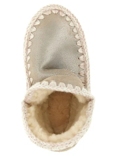 Mou Eskimo 18 Ankle Boots In Silver