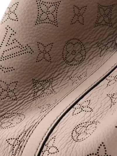 Pre-owned Louis Vuitton Blossom Mahina Leather Mm Tote Bag In Neutral