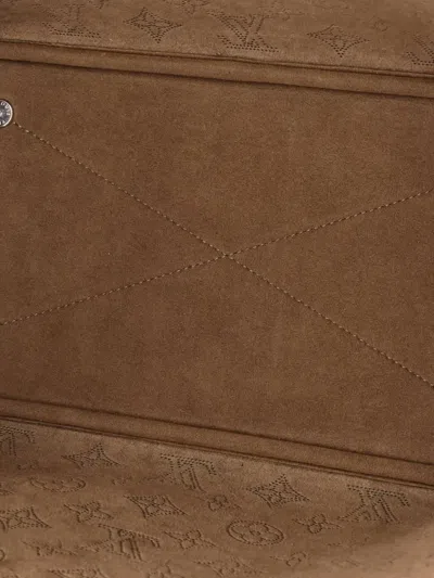 Pre-owned Louis Vuitton Blossom Mahina Leather Mm Tote Bag In Neutral