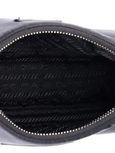 Pre-owned Prada Re-edition 2005 Shoulder Bag Tessuto Small Crossbody Bag In Black