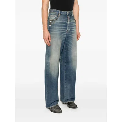 Dsquared2 Blue Denim Men In Blue