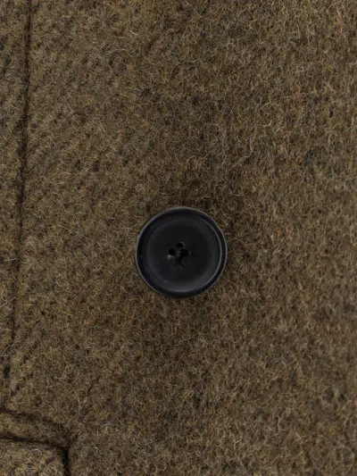 Rohe Double-breasted Coat In Green