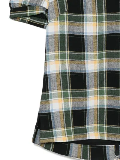 Shushu-tong Notched-collar Puff-sleeves Blouse In Multi