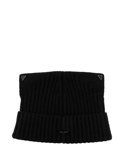 Team Wang Design Logo-patch Beanie In Black