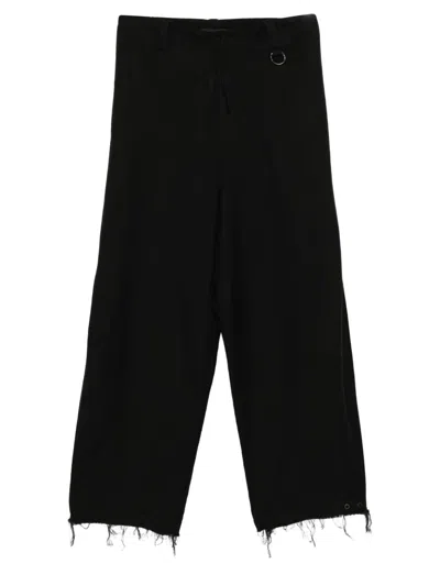 Team Wang Design Draped Trousers In Black