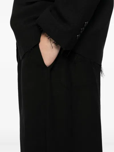 Team Wang Design Draped Trousers In Black