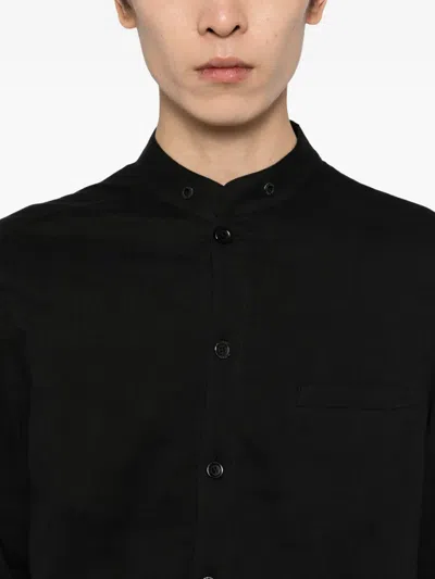 Team Wang Design Textured Shirts In Black