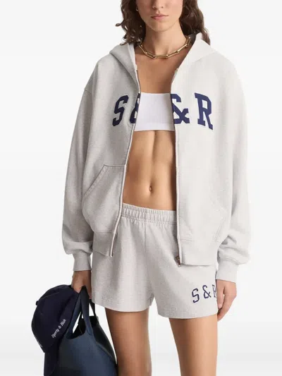 Sporty And Rich Long-sleeved Sweatshirt In Gray