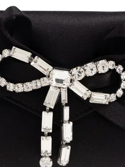 Jimmy Choo Bow Chain Cardholder In Black