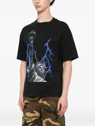 Melt Graphic-print T-shirt In Black
