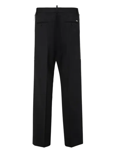 Dsquared2 Relax Pant Side Zip Detail Pant Clothing In Black