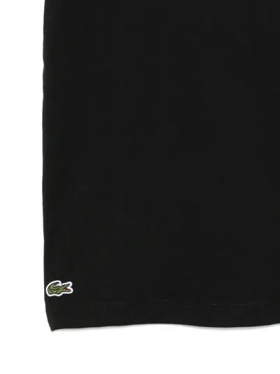 Lacoste Print Cotton T-shirt In Green