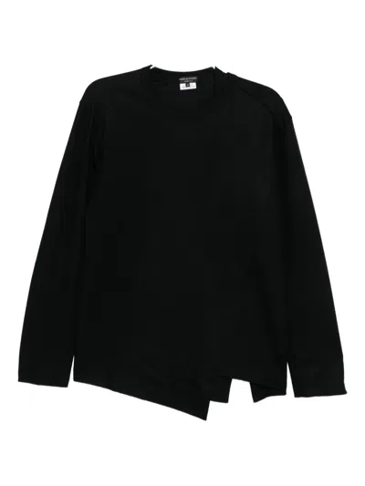 Comme Des Garçons Wrap T-shirt In Black