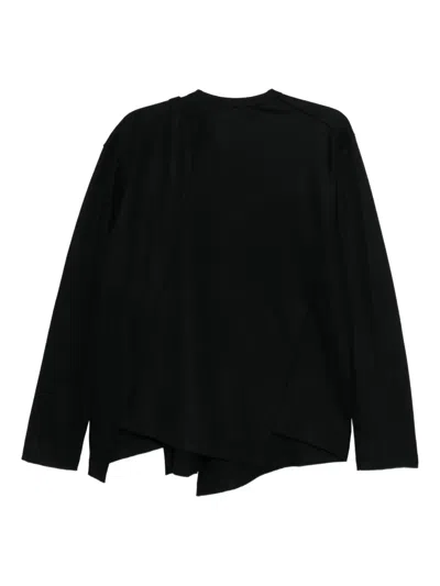 Comme Des Garçons Wrap T-shirt In Black