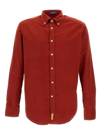 Bd Baggies Ribbed Shirt In Red
