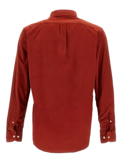 Bd Baggies Ribbed Shirt In Red