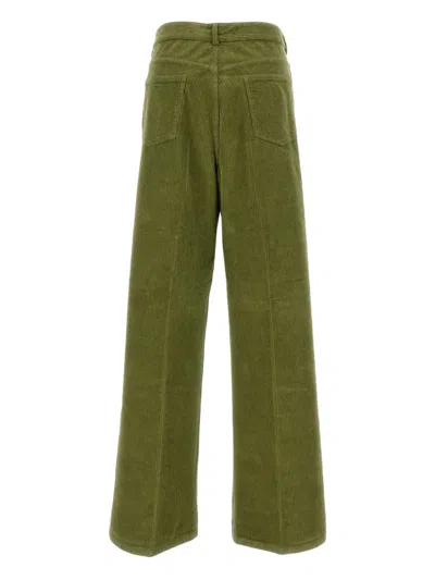 Cellar Door Corduroy Trousers In Green