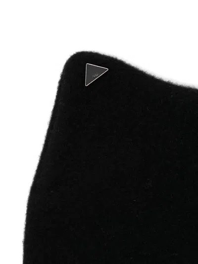 Team Wang Design Logo-patch Beanie In Black