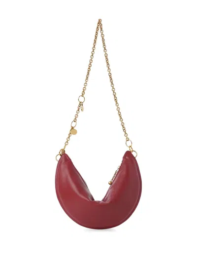 Chloé Chlo Halfmoon Leather Shoulder Bag In Red