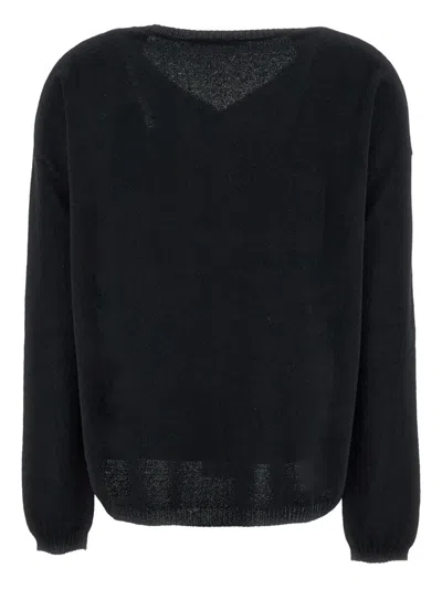 Stefano Mortari V Neck Pullover In Black