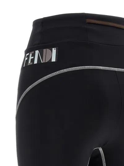 Fendi Color Block Leggings Multicolor In Multi