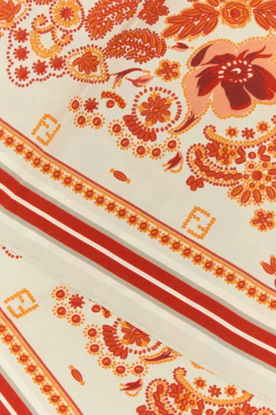 Fendi Women Printed Silk Ff Foulard In Multi