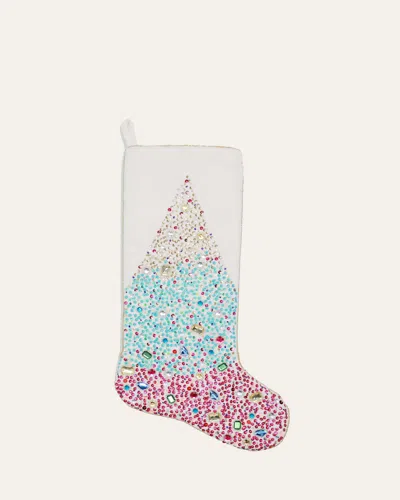 Kim Seybert Rapture Beaded Stocking In Multi