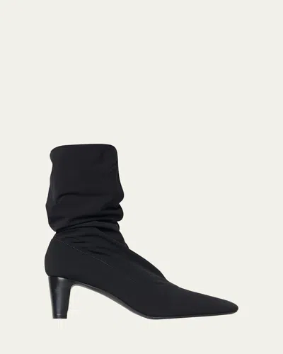 The Row 65mm Felice Stretch Ankle Boots In Black