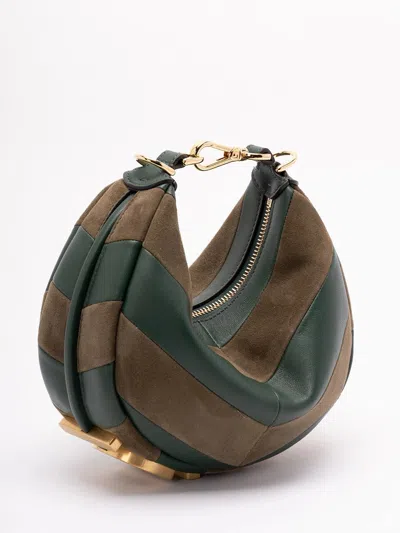 Fendi Women Mini Graphy Hobo Bag In Multi