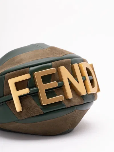 Fendi Women Mini Graphy Hobo Bag In Multi