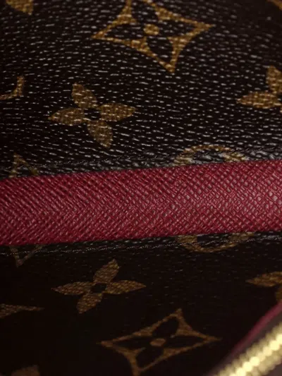 Pre-owned Louis Vuitton Emilie Wallet Monogram Canvas Small Wallets In Brown