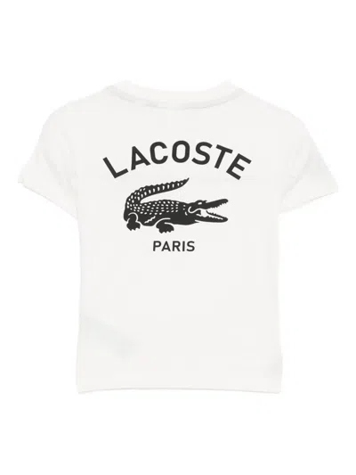 Lacoste Print Cotton T-shirt In Multi