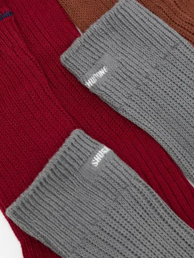 Shushu-tong Logo-embroidered Socks In Multi