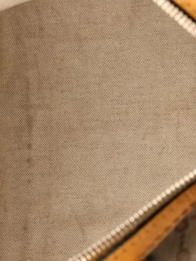 Pre-owned Gucci Vintage Web Boston Bag Gg Canvas Medium Satchel In Neutral