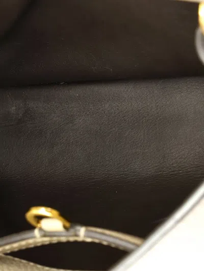 Pre-owned Louis Vuitton Capucines Bag Leather Pm Satchel In Neutral