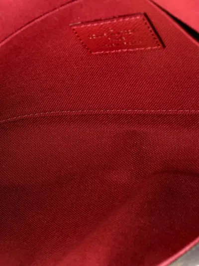 Pre-owned Louis Vuitton Felicie Pochette Monogram Canvas Crossbody Bag In Brown