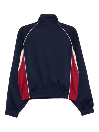 We11 Done Contrast Track Jacket In Blue