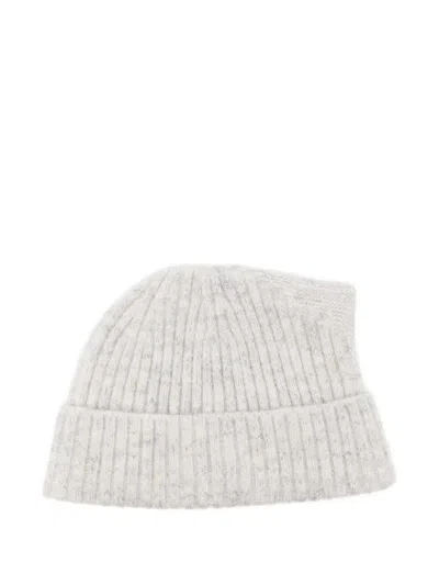 Team Wang Design Logo-patch Beanie In Gray