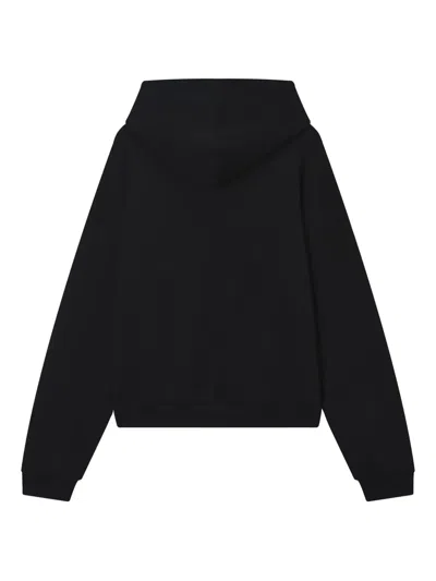 We11 Done Logo-print Hoodie In Black