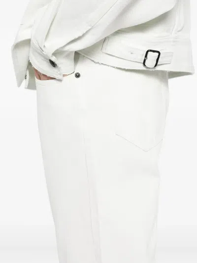 Team Wang Design Straight-leg Jeans In White