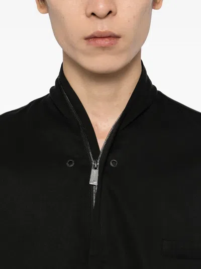 Team Wang Design Raw-edge Jacket In Black
