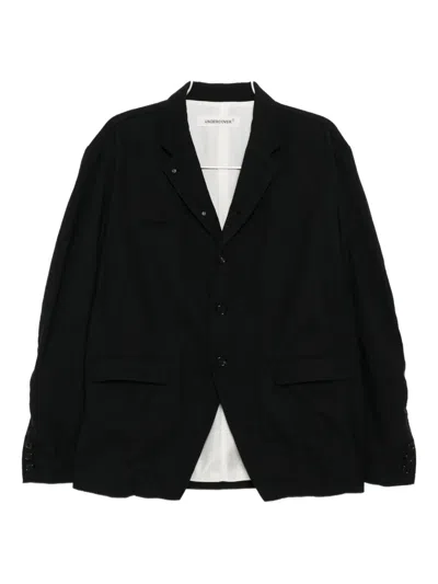 Undercover Paneled Blazer In Black